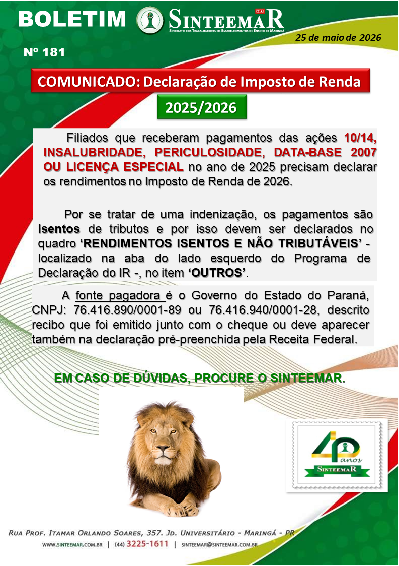 Boletim 181 157