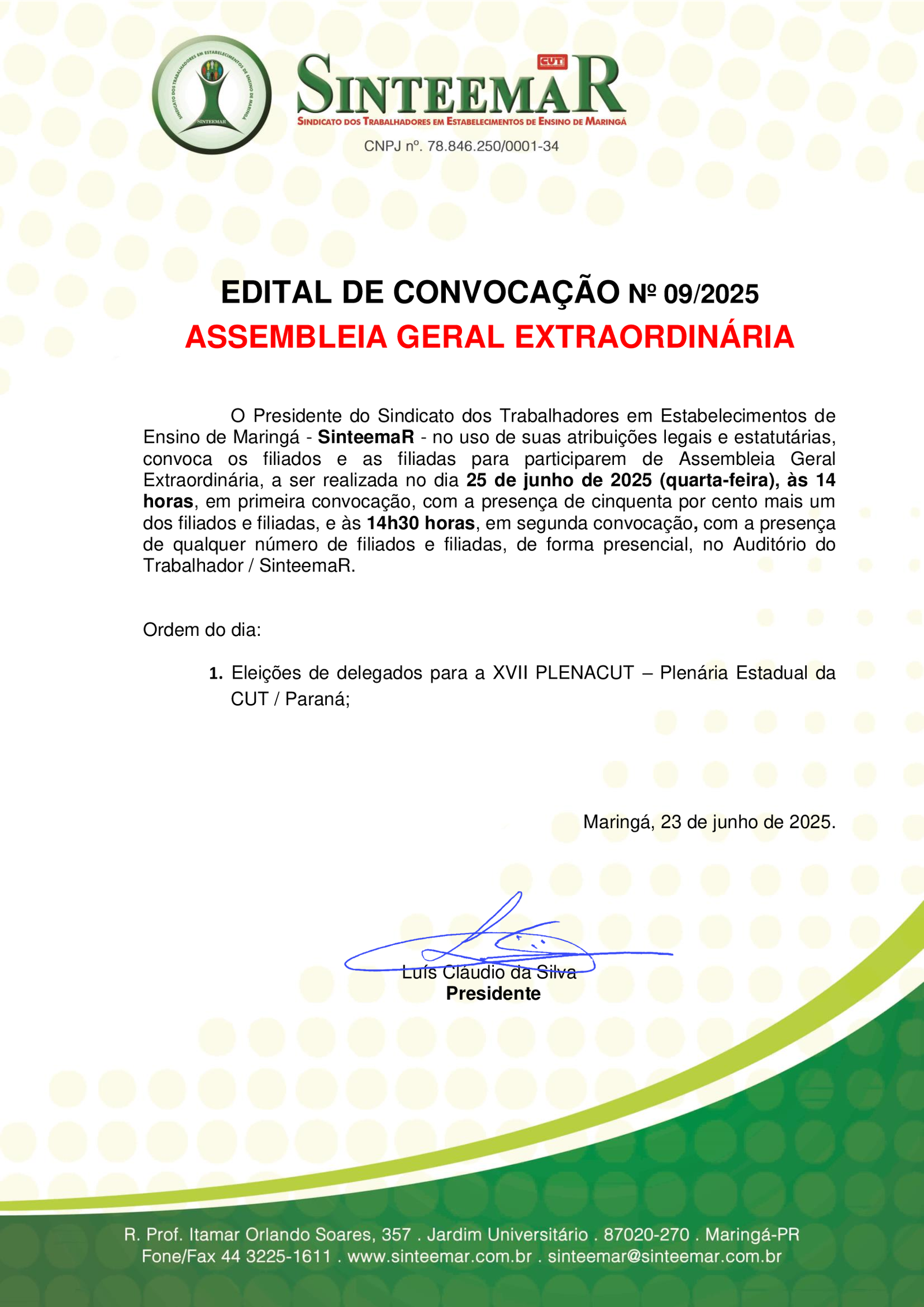 Edital 110