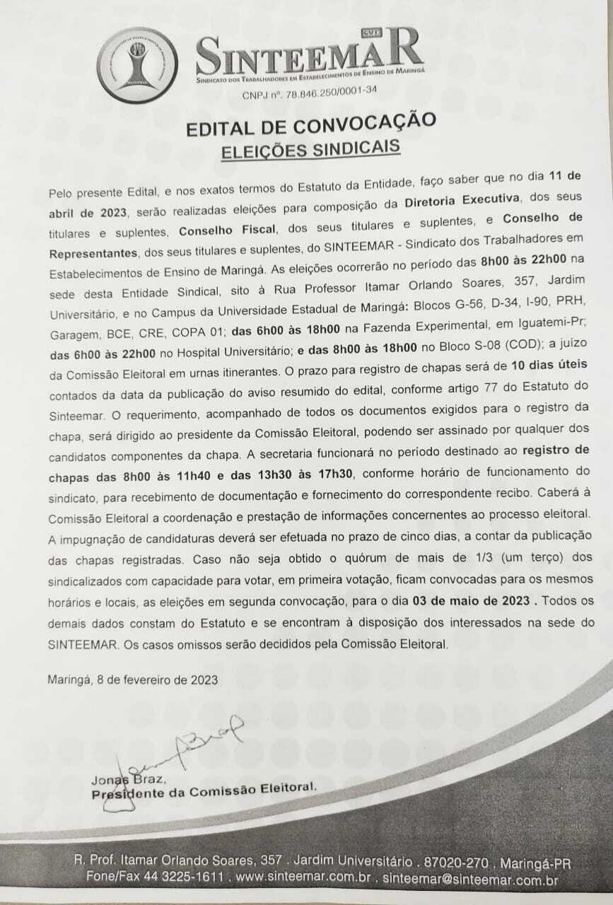 Edital 83